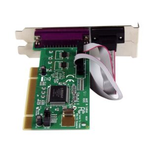 StarTech.com Tarjeta Adaptadora PCI de 2 Puertos Serie DB9 UART 16550 y un Puerto Paralelo
