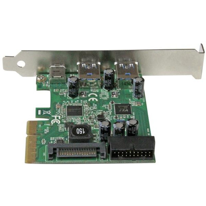 StarTech.com Tarjeta Combo PCI Express de 5 Puertos USB 3.1 (10Gbps) - 1x USB-C, 2x USB-A - 2x IDC (5Gbps) StarTech.com Tarjeta Combo PCI Express de 5 Puertos USB 3.1 (10Gbps) - 1x USB-C, 2x USB-A - 2x IDC (5Gbps) - Imagen 4