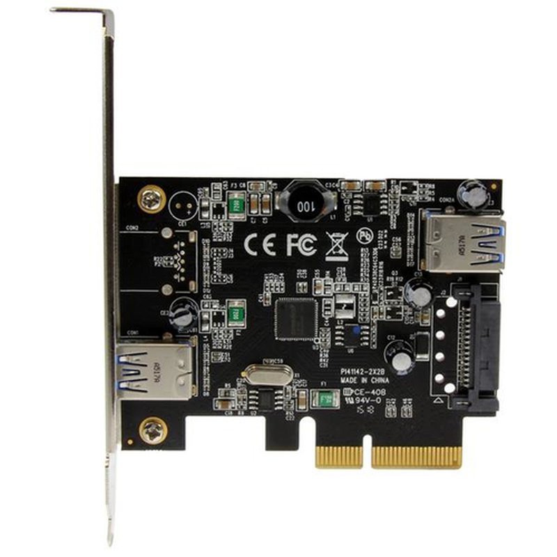 StarTech.com Tarjeta PCI Express de 2 Puertos USB 3.1 Gen 2 USB-A 1x Externo y 1x Interno - Imagen 3