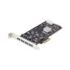 StarTech.com Tarjeta PCI Express de 4 Puertos USB-A - Tarjeta PCIe USB 3.2 de 5Gbps - 4 Controladores USB Independientes - Hub Interno USB-A - Windows/macOS/Linux