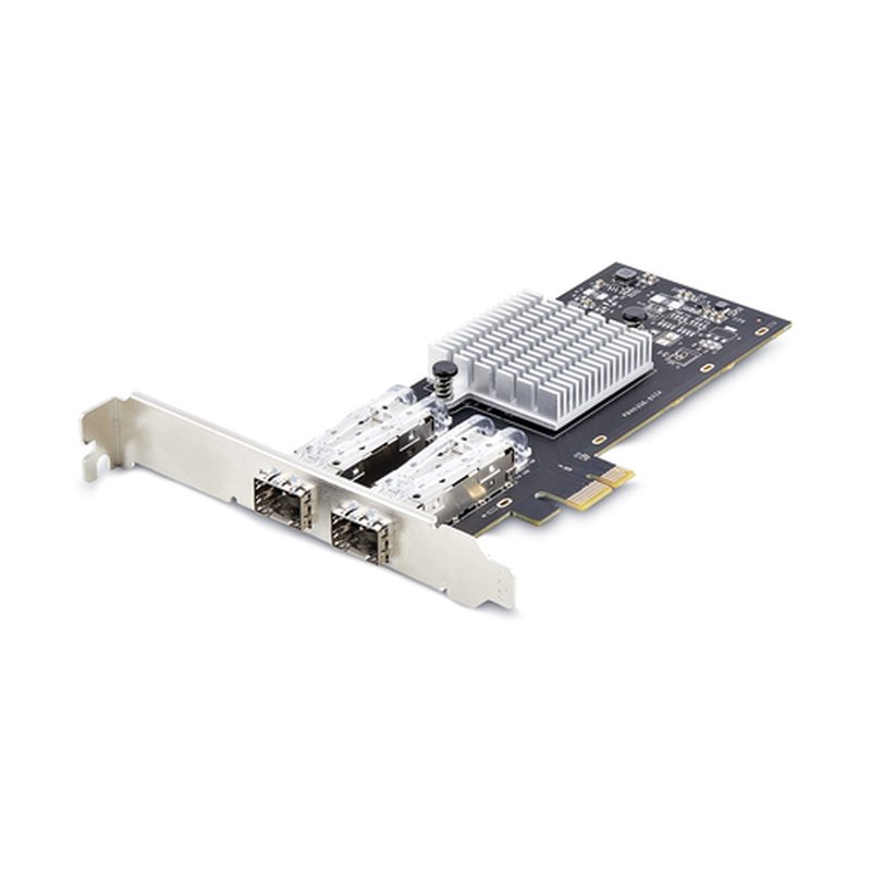 StarTech.com Tarjeta PCIe 2.1x1 de Red de Fibra Óptica/Cobre Ethernet 1Gb SFP de 2 Puertos - Chipset Controlador Intel I350-AM2 - Cobre de 1000BASE/Fibra Óptica - NIC