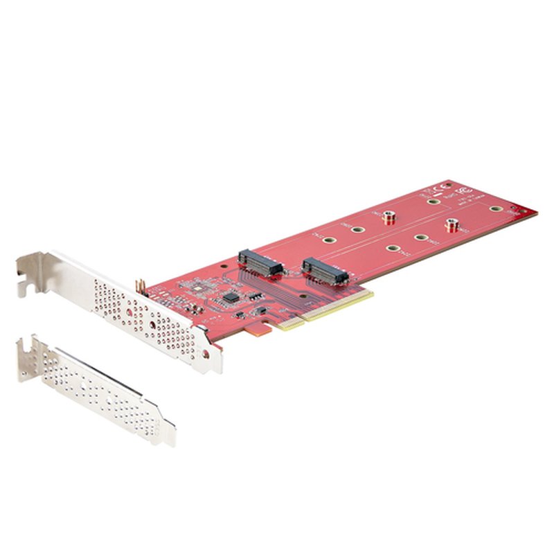 StarTech.com Tarjeta PCIe Adaptadora para 2 SSDs M.2, PCI Express x8 o x16 a NVMe Doble o SSDs M.2 AHCI, PCI Express 4.0, 7,8Gbps por Unidad con Bifurcación - Windows o Linux - Imagen 10