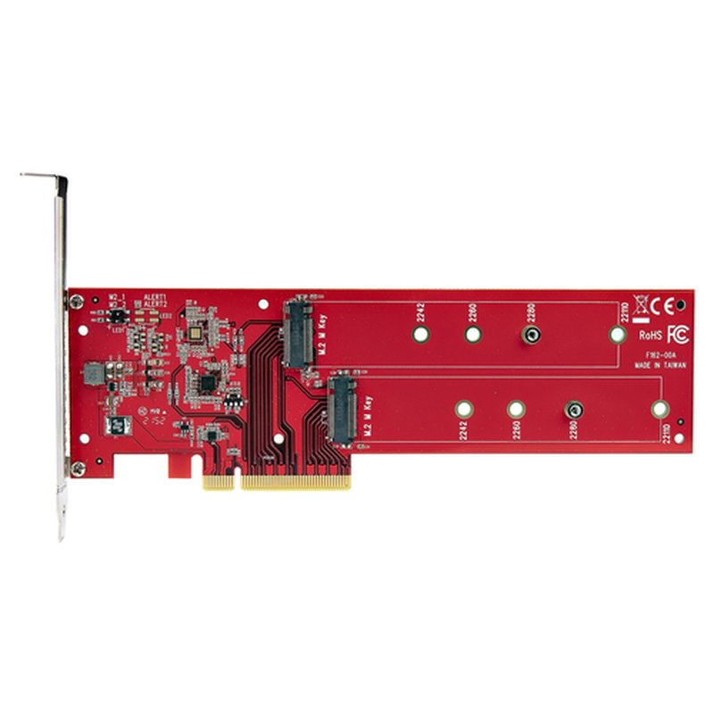 StarTech.com Tarjeta PCIe Adaptadora para 2 SSDs M.2, PCI Express x8 o x16 a NVMe Doble o SSDs M.2 AHCI, PCI Express 4.0, 7,8Gbps por Unidad con Bifurcación - Windows o Linux - Imagen 5