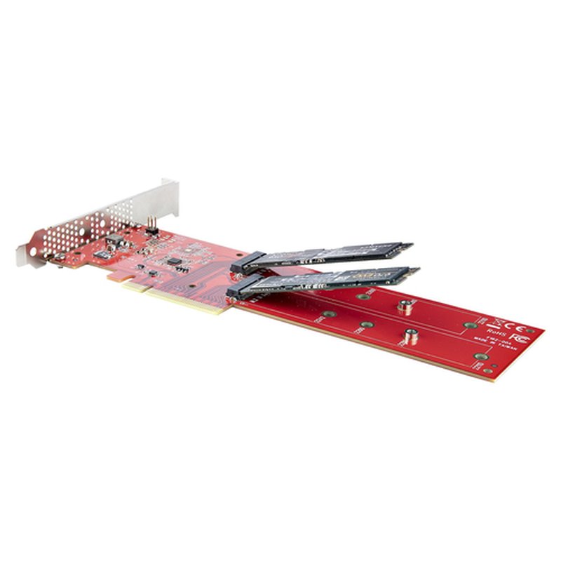 StarTech.com Tarjeta PCIe Adaptadora para 2 SSDs M.2, PCI Express x8 o x16 a NVMe Doble o SSDs M.2 AHCI, PCI Express 4.0, 7,8Gbps por Unidad con Bifurcación - Windows o Linux - Imagen 7