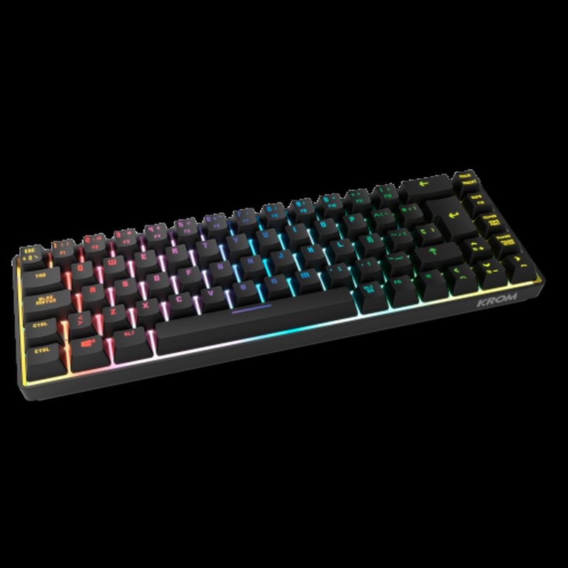 TECLADO MINI KROM KALISTA ES USB RETROILUMINADO MEMBRANA NEGRO - Imagen 2
