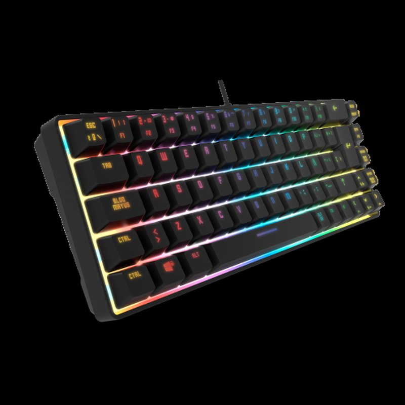 TECLADO MINI KROM KALISTA ES USB RETROILUMINADO MEMBRANA NEGRO - Imagen 3