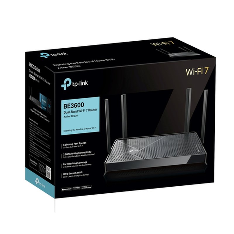 TP-Link Archer BE3600 router inalámbrico 2.5 Gigabit Ethernet Doble banda (2,4 GHz / 5 GHz) Negro - Imagen 4
