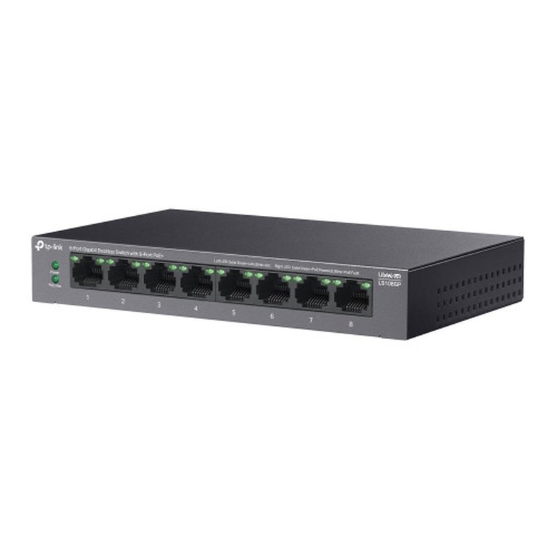 TP-Link LiteWave LS108GP switch No administrado Gigabit Ethernet (10/100/1000) Energía sobre Ethernet (PoE) Negro - Imagen 3