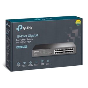 TP-Link TL-SG1016PE switch Gestionado L2 Gigabit Ethernet (10/100/1000) Energía sobre Ethernet (PoE) Negro TP-Link TL-SG1016PE switch Gestionado L2 Gigabit Ethernet (10/100/1000) Energía sobre Ethernet (PoE) Negro