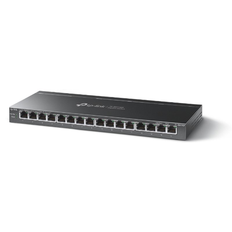 TP-Link TL-SG116P switch No administrado Gigabit Ethernet (10/100/1000) Energía sobre Ethernet (PoE) Negro TP-Link TL-SG116P switch No administrado Gigabit Ethernet (10/100/1000) Energía sobre Ethernet (PoE) Negro - Imagen 2