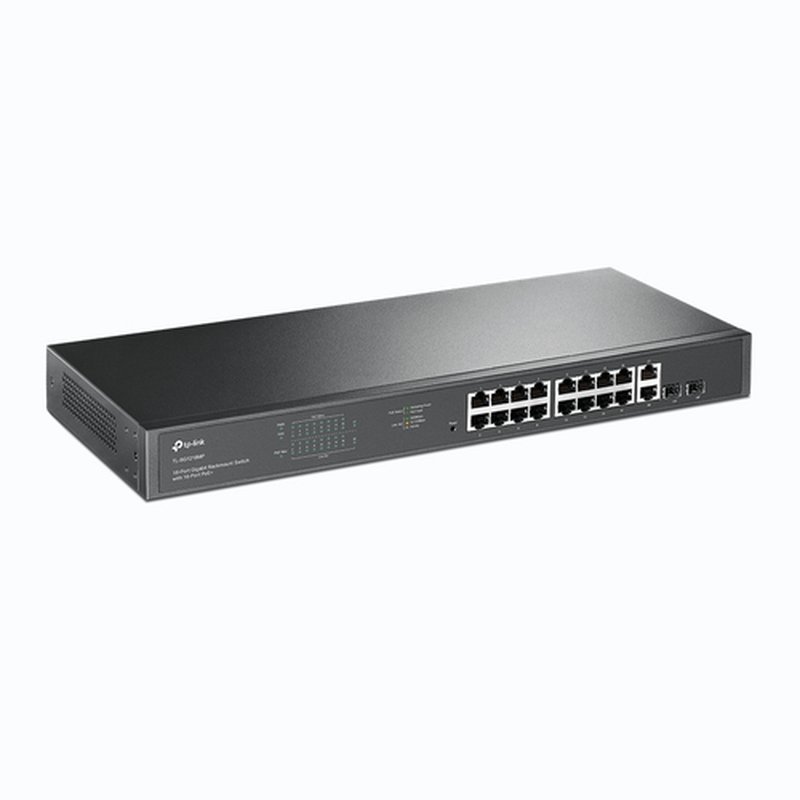 TP-Link TL-SG1218MP switch No administrado Gigabit Ethernet (10/100/1000) Energía sobre Ethernet (PoE) 1U Negro TP-Link TL-SG1218MP switch No administrado Gigabit Ethernet (10/100/1000) Energía sobre Ethernet (PoE) 1U Negro - Imagen 2