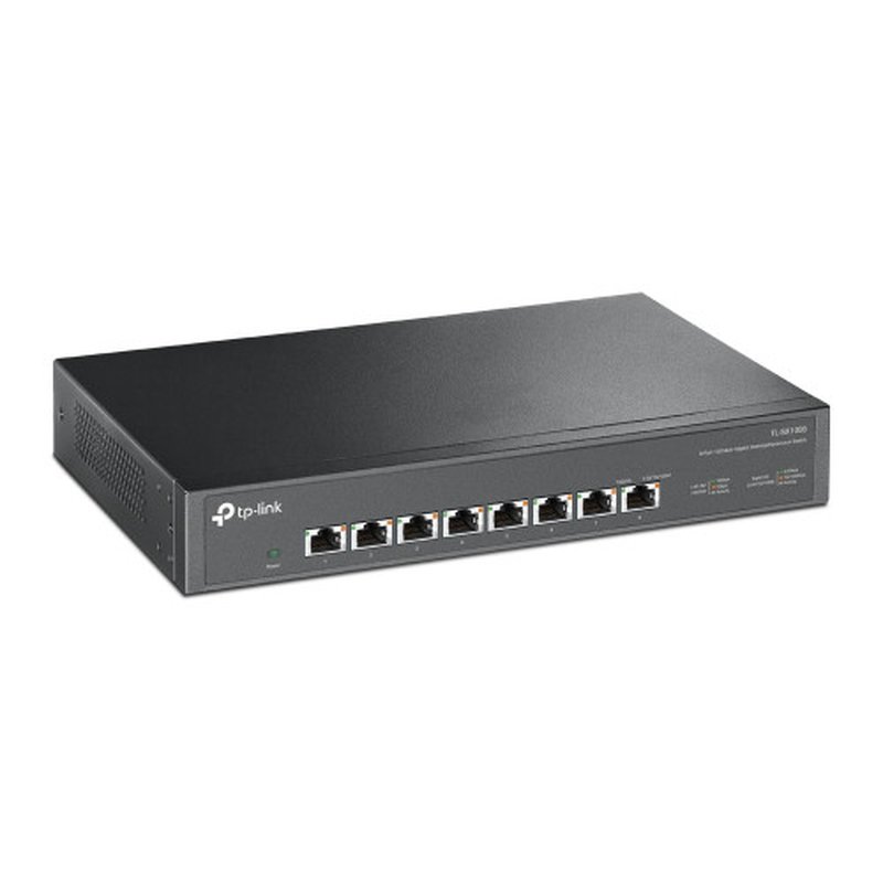 TP-Link TL-SX1008 switch No administrado 10G Ethernet (100/1000/10000) 1U Negro - Imagen 2