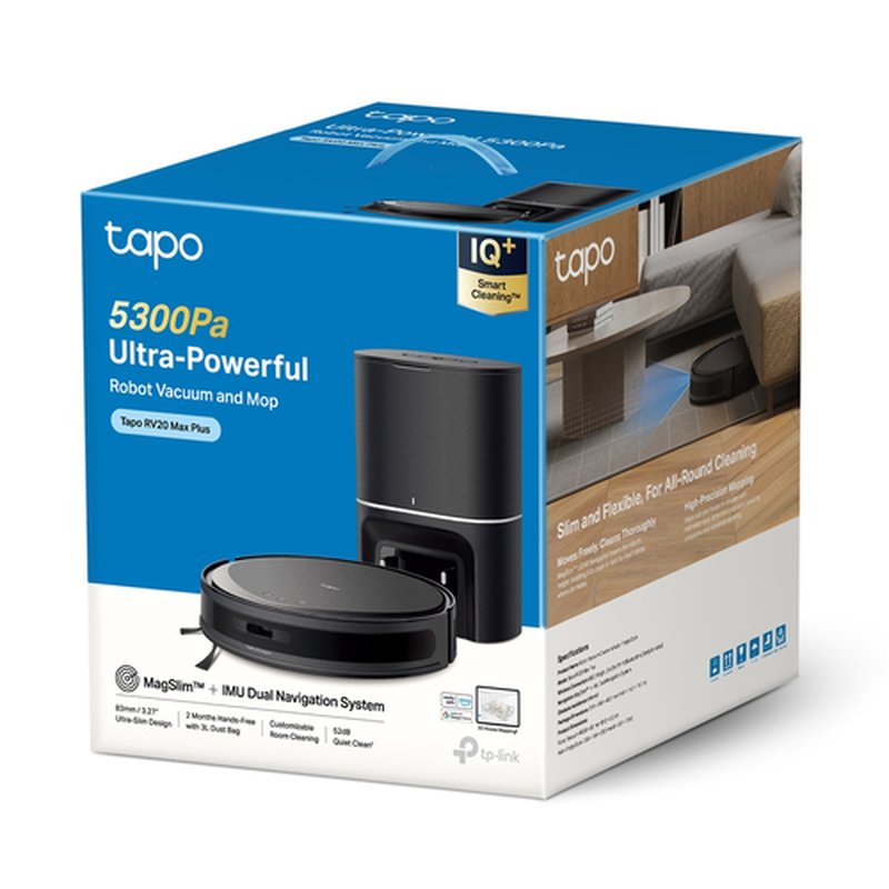 TP-Link Tapo RV20 Max Plus 0,4 L Sin bolsa Negro - Imagen 7