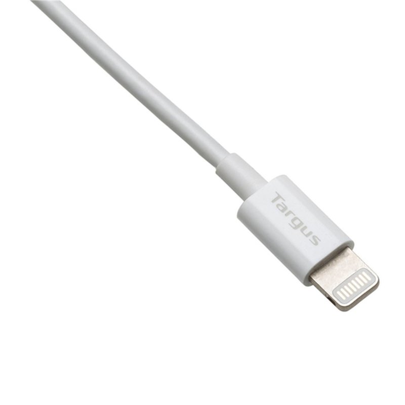 Targus ACC96101EU cable de conector Lightning 1 m Blanco Targus ACC96101EU cable de conector Lightning 1 m Blanco - Imagen 2
