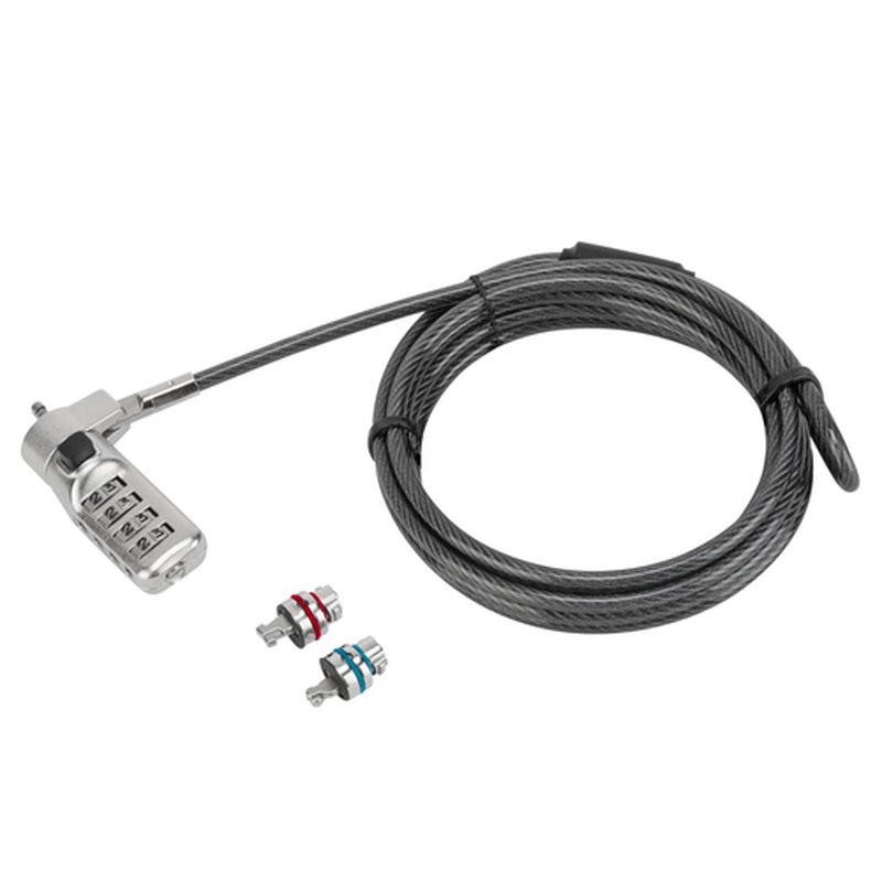Targus ASP86RGL cable antirrobo Negro, Plata 1,98 m Targus ASP86RGL cable antirrobo Negro, Plata 1,98 m - Imagen 2