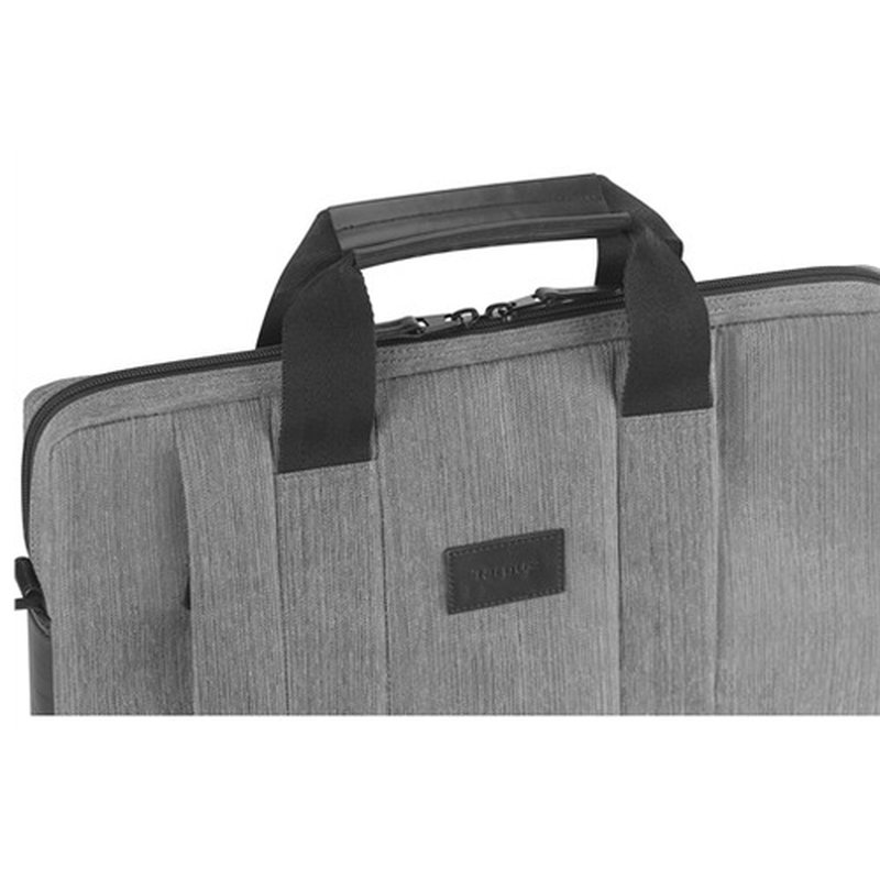 Targus Elegante maletín para portátil gris - Estuche para ordenador Smart City - Imagen 6