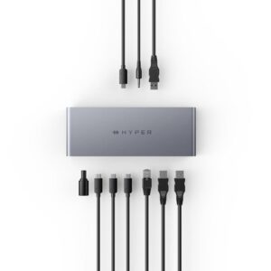 Targus HDTB4D-EU base para portátil y replicador de puertos Acoplamiento Thunderbolt 4 Gris Targus HDTB4D-EU base para portátil y replicador de puertos Acoplamiento Thunderbolt 4 Gris