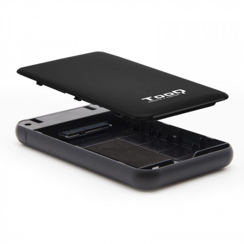 TooQ Caja externa para discos duros 2.5" SATA I/II/III a USB 3.1 Gen1 con UASP - Imagen 2