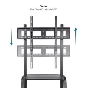 TooQ Coloso Soporte de Suelo con Ruedas para Pantalla 37"-100"