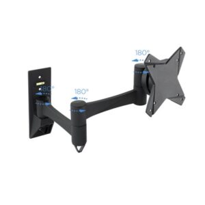 Alternative view of TooQ SOPORTE GIRATORIO E INCLINABLE PARA MONITOR / TV LCD, PLASMA Y LED (3 PIVOTES) DE 10-23, NEGRO