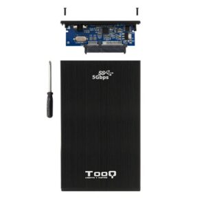TooQ TQE-2522B caja para disco duro externo Caja de disco duro (HDD) Negro 2.5"