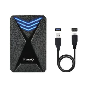 TooQ TQE-2550BL caja para disco duro externo Carcasa de disco duro/SSD Negro 2.5"