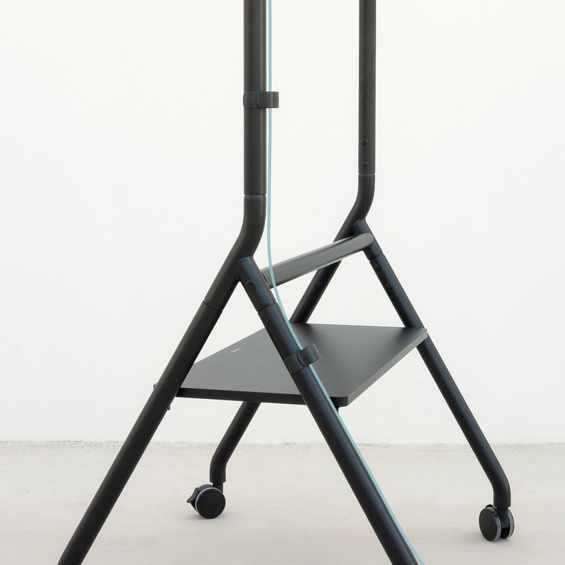 TooQ iDREAMS Soporte de Suelo con Ruedas para Pantalla 37"-86", Negro - Imagen 3