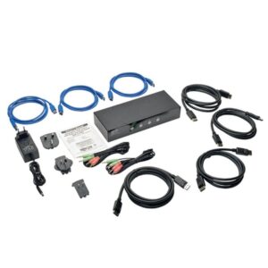 Tripp Lite B004-DPUA4-K interruptor KVM Negro Tripp Lite B004-DPUA4-K interruptor KVM Negro