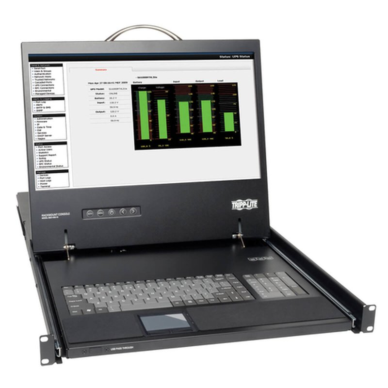 Tripp Lite B021-000-19 Consola para Montar en Rack - Consola para Montar en Rack 1U con LCD de 19 Pulgadas