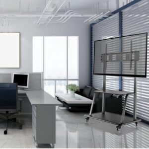 Tripp Lite DMCS60105XXDD Carro Rodante para Televisor de Servicio Pesado para Pantallas Planas de 60” a 105”, Ruedas con Bloqueo, Negro