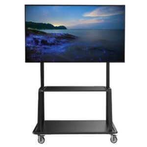 Tripp Lite DMCS60105XXDD Carro Rodante para Televisor de Servicio Pesado para Pantallas Planas de 60” a 105”, Ruedas con Bloqueo, Negro