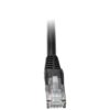 Tripp Lite N201-002-BK Cable Ethernet (UTP) Patch Moldeado Snagless Cat6 Gigabit (RJ45 M/M), Negro, 61 cm [2 pies]