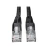 Tripp Lite N201-025-BK Cable Ethernet (UTP) Patch Moldeado Snagless Cat6 Gigabit (RJ45 M/M), Negro, 7.62 m [25 pies]