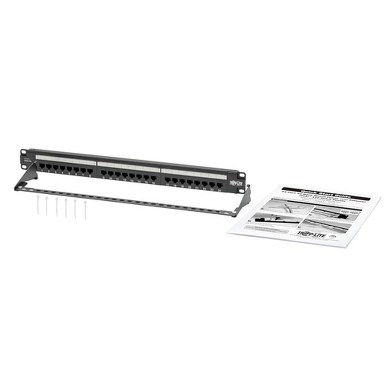 Tripp Lite N252-P24 Panel de Conexiones Cat6 de 24 Puertos – Cumple con PoE+, 110 / Krone, 568A/B, RJ45 Ethernet, Instalación en 1U de Rack - Imagen 5