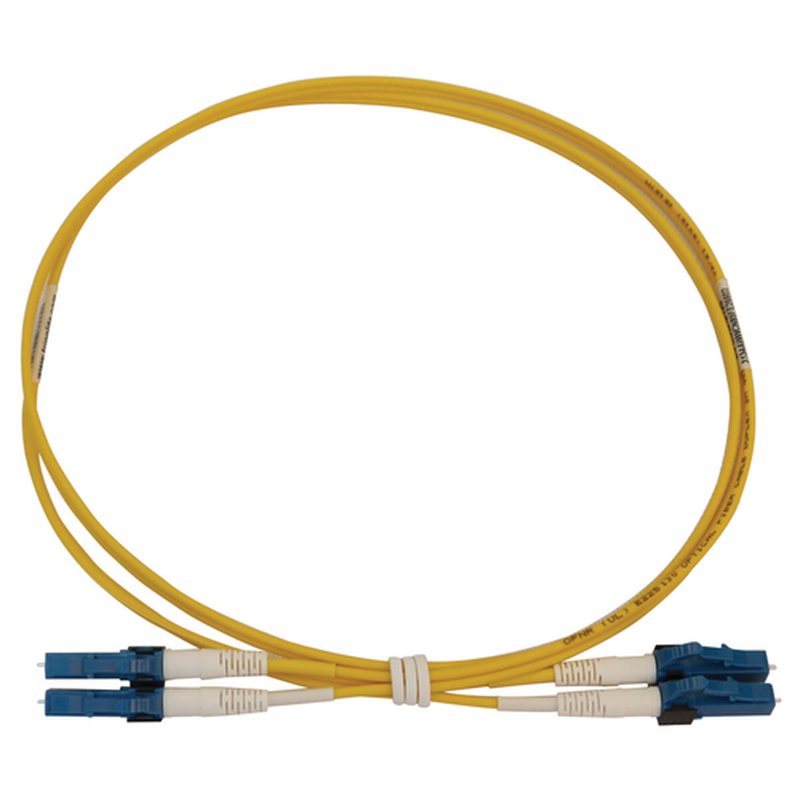 Tripp Lite N370X-01M Cable de Fibra Óptica Dúplex Monomodo Controlable 9µm / 125µm OS2 de 400G (LC/UPC M/M), LSZH, Amarillo, 1 m [3.3 pies] - Imagen 3