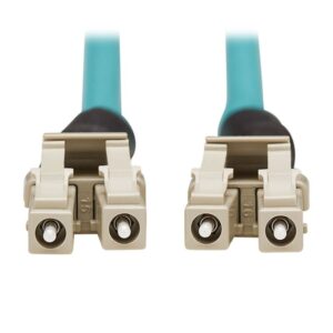 Tripp Lite N820-01M-IND Cable Patch de Fibra Industrial Dúplex Multimodo 50/125 OM3 de 10Gb Rígido (LC/LC) - IP68, Aguamarina, 1M [3.28 pies]