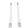 Tripp Lite N820-02M Cable Óptico de Fibra Dúplex Multimodo de 50/125 OM3 LSZH de 10G (LC/LC), Aguamarina, 2M [6.56 pies]