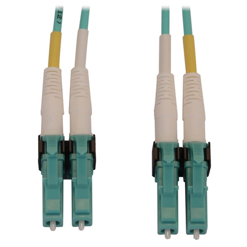 Tripp Lite N820X-10M-OM4 Cable de Fibra Óptica Controlable Multimodo 50µm / 125µm OM4 de 400G (Dúplex LC-PC M/M), LSZH, Aguamarina, 10 m [32.8 pies]