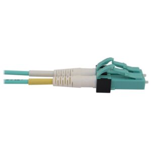 Tripp Lite N820X-10M-OM4 Cable de Fibra Óptica Controlable Multimodo 50µm / 125µm OM4 de 400G (Dúplex LC-PC M/M), LSZH, Aguamarina, 10 m [32.8 pies]