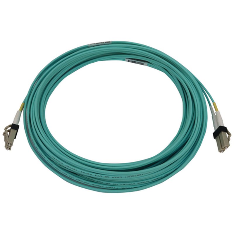 Tripp Lite N820X-10M Cable de Fibra Óptica Controlable Multimodo 50µm / 125µm OM3 de 400G (Dúplex LC-PC M/M), LSZH, Aguamarina, 10 m [32.8 pies] - Imagen 2