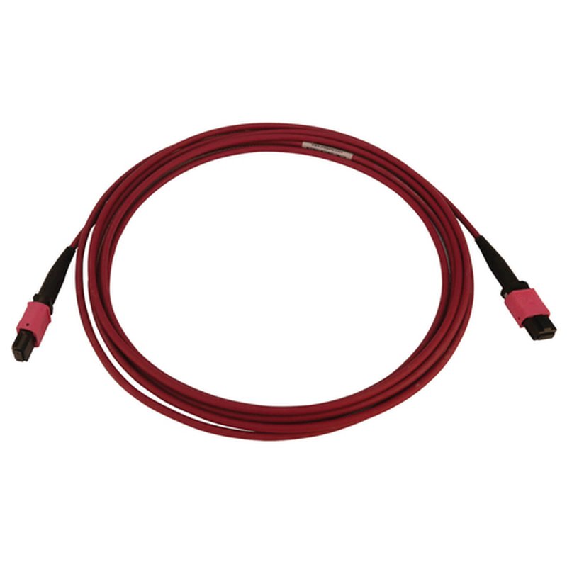 Tripp Lite N845B-03M-12-MG Cable de Fibra Óptica Multimodo 50µm / 125µm OM4 de 100G (12F MTP/MPO-PC H/H), LSZH, Magenta, 3 m [9.8 pies] - Imagen 2