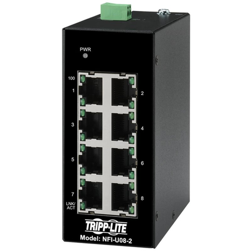 Tripp Lite NFI-U08-2 switch No administrado Fast Ethernet (10/100) Negro