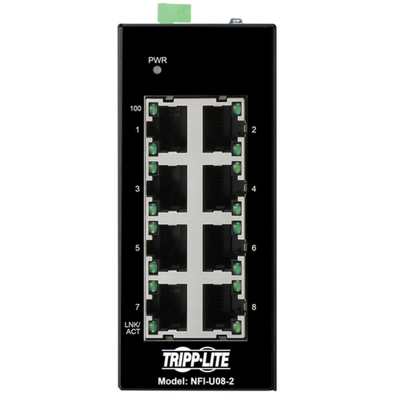 Tripp Lite NFI-U08-2 switch No administrado Fast Ethernet (10/100) Negro - Imagen 3