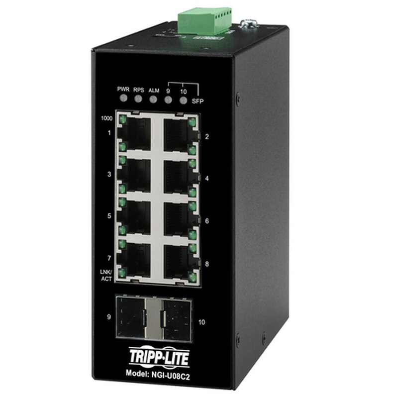 Tripp Lite NGI-U08C2 switch No administrado Gigabit Ethernet (10/100/1000) Negro