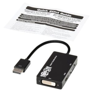 Tripp Lite P136-06N-HDV-4K Adaptador Convertidor Todo en Uno DisplayPort a VGA/DVI/HDMI, DP ver 1.2, 4K 30 Hz HDMI