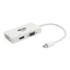 Tripp Lite P137-06N-HDVW Adaptador Convertidor de Video Keyspan Mini DisplayPort a VGA/DVI/HDMI Todo en Uno, Blanco, 152 mm [6 Pulgadas]