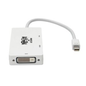 Tripp Lite P137-06N-HDVW Adaptador Convertidor de Video Keyspan Mini DisplayPort a VGA/DVI/HDMI Todo en Uno, Blanco, 152 mm [6 Pulgadas]