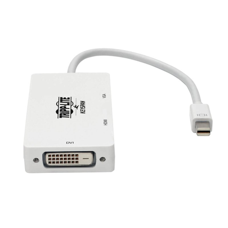 Tripp Lite P137-06N-HDVW Adaptador Convertidor de Video Keyspan Mini DisplayPort a VGA/DVI/HDMI Todo en Uno, Blanco, 152 mm [6 Pulgadas] - Imagen 4