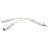 Tripp Lite P313-06N-WH Divisor en "Y" Adaptador de Cable 3.5 mm Mini Estéreo para Bocinas y Audífonos (M a 2x H) Blanco de 15.24 cm [6 Pulgadas]