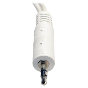 Tripp Lite P313-06N-WH Divisor en "Y" Adaptador de Cable 3.5 mm Mini Estéreo para Bocinas y Audífonos (M a 2x H) Blanco de 15.24 cm [6 Pulgadas]